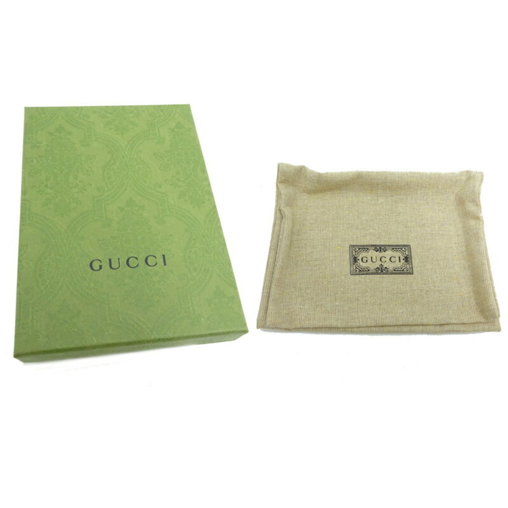 Gucci Coin Case Women's and Men's 447964 Striped Leather Black - Picture 9 of 9